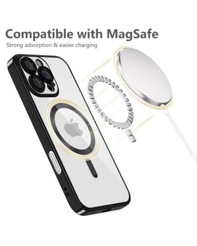 Etui do iPhone 16 Pro Max Kraków Tech-Protect MagFlex MagSafe shiny black - przezroczyste - zdjęcie 5