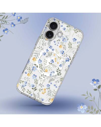 Etui do iPhone 16 Polska Tech-Protect MagMood MagSafe spring flowers - przezroczyste - zdjęcie 2