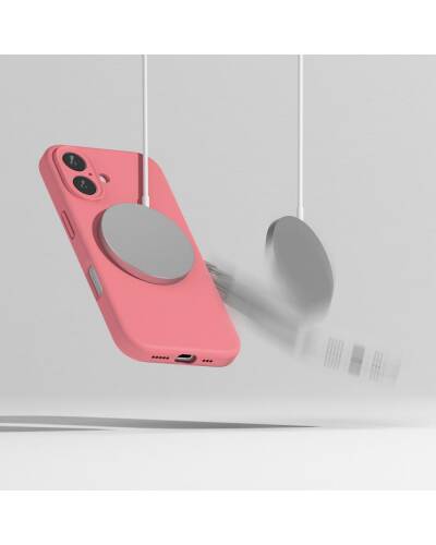 Etui do iPhone 16 Ringke Silicone MagSafe pink - różowe - zdjęcie 6