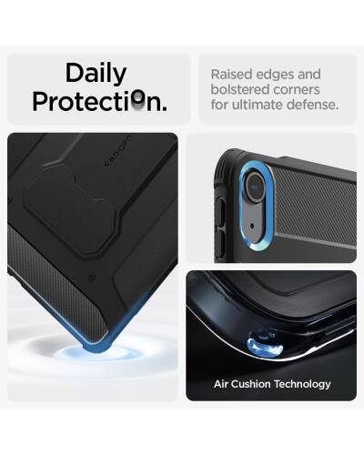 Etui do iPad Air 13 2024 Spigen Rugged Armor Pro - czarne - zdjęcie 15